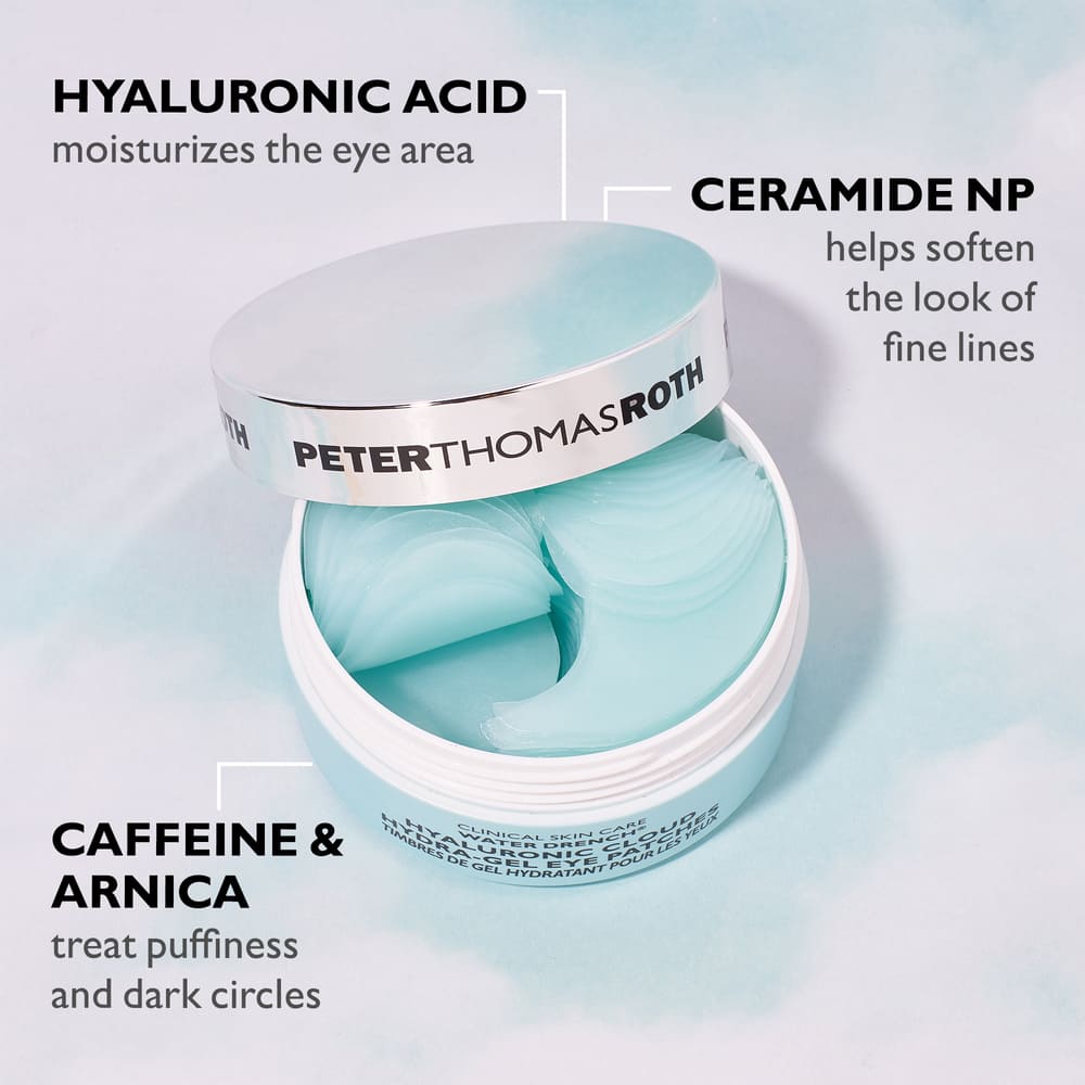FULL-SIZE WATER DRENCH&reg; ESSENTIALS 2-PIECE MOISTURIZER AND EYE PATCH SET (SET DE CREMA Y PARCHES PARA OJOS HIDRATANTES)
